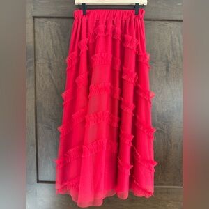 Boden Ruffled Tulle Skirt Like New